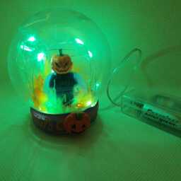 Halloween Pumpkin, Jack O'lantern, Minifigure Decorative Mood/Night Light - thumbnail 2