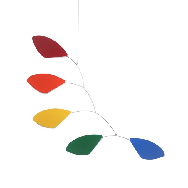 Hope Style Rainbow Leaves Abstract Modern Hanging Mobile Gift Free Shipping - image 1
