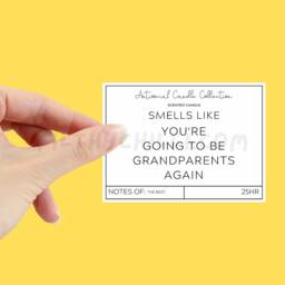 You're Going To Be Grandparents Again, Gift For Parents, Pregnancy Announcement Ideas, Candle, Birthday Gifts Mum & Dad, ??? - thumbnail 2