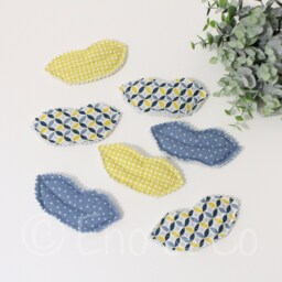Extra Kisses For A Kissing Bag - Set Of 7 Handmade Fabric Gift Girl Or Boy - thumbnail 2