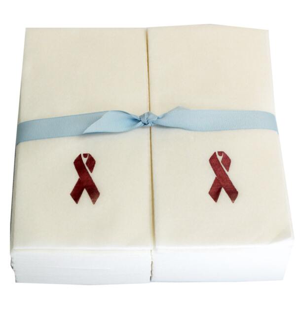 Embossed Ribbon Paper Guest Hand Towels - Nature's Linen - image 1