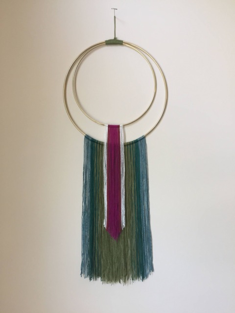 Medium Mixed Fiber Modern Wall Hanging - Suzy Bishop - image 1