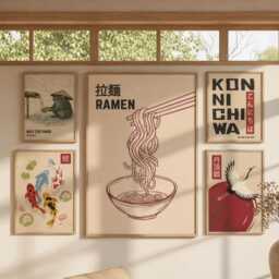 Ramen Print, Japanese Kitchen Wall Art, Noodle Poster, Minimalist Food Illustration, Asian Decor - thumbnail 3
