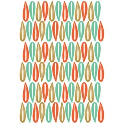 Mid Century Modern Art Mod Petals - Wall Decal Custom Vinyl Stickers - thumbnail 2