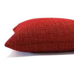 Cranberry Throw Pillow Cover Textured Upholstery Fabric Decorative Pillowcase - thumbnail 3
