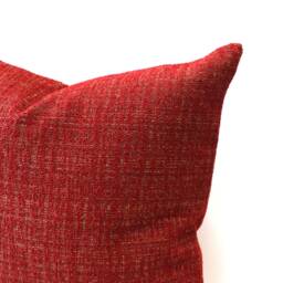 Cranberry Throw Pillow Cover Textured Upholstery Fabric Decorative Pillowcase - thumbnail 2