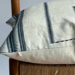 Vintage Hmong Hemp Pillow Cover Embroidered Boho Farmhouse Decor - thumbnail 2