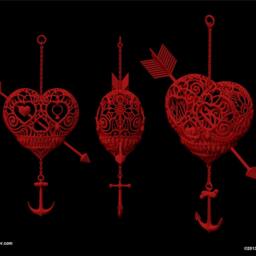Til Death Do Us Part - Heart Skull With Anchor Sculpture - thumbnail 4