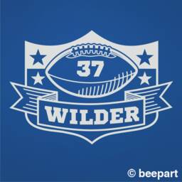 Personalized Football Wall Decal - Custom Sports Crest Sticker - thumbnail 3