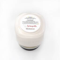 Springville -- Scented Soy Candle California Spruce Cranberries Peppermint Handmade Handpoured Mason Jar - thumbnail 3
