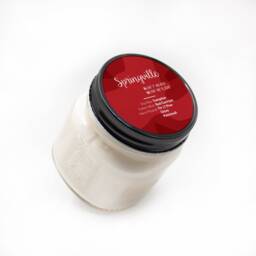 Springville -- Scented Soy Candle California Spruce Cranberries Peppermint Handmade Handpoured Mason Jar - thumbnail 2