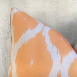 Handwoven Silk Ikat Pillow Cover - 24x24 - thumbnail 2
