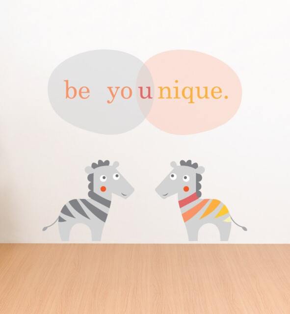 Zoo Animal Zebras Wall Sticker Decal - Nursery Stickers, Decals, Home Decor, Baby Room, Art, Girl, Boy