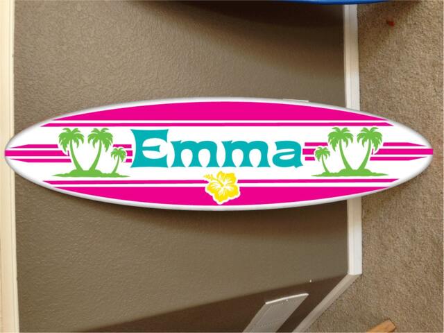 Custom Surfboard Wall Hanging Hawaiian Beach Decor - 48 Inch - image 1