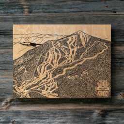 Whiteface New York Ski Trail Map - Engraved Wood Wall Art, Winter Sport Cabin Decor, Snowboard Mountain Poster, Personal Family Gift - thumbnail 2