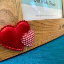 "Photo Frame For Mum & Daughter - Personalised Solid Oak Wooden Picture 6x4""Or 7x5" - thumbnail 3