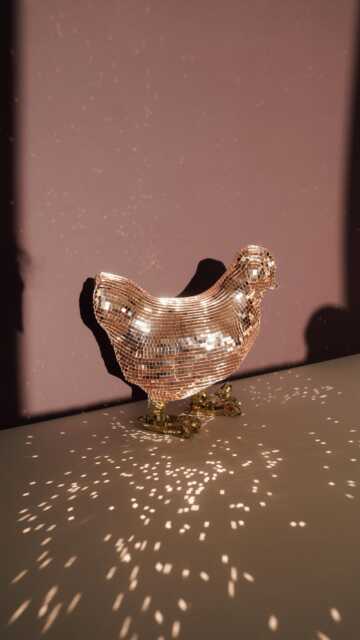 Chicken Disco Ball Home Decor Gift - image 1