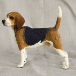 Made To Order Needle Felted Dog Custom Needle Felted Animal Sculpture - thumbnail 3