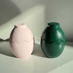 Egg Holder Candle - Easter Egg Decoration Gift Concrete Candles Cement Holders Table Decor - thumbnail 4