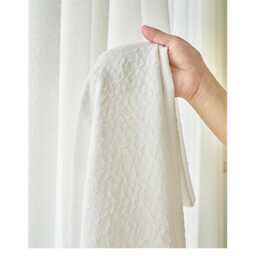 Crumpled White Voile Custom Curtain Made To Measure Sheer Bespoke - thumbnail 2