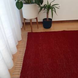 Large Red Wine Rug/Area Scandinavian Soft Room Living Hallway Bedroom Rustic Home Decor - thumbnail 3