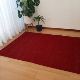 Large Red Wine Rug/Area Scandinavian Soft Room Living Hallway Bedroom Rustic Home Decor - thumbnail 2