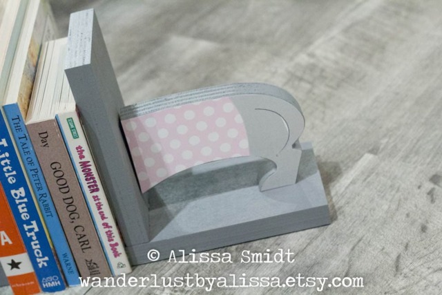 Dachshund Custom Wood Bookends, Doxie Bookends - Dog Bookends, Grey, Pink, Puppy, Wiener Dog - image 1