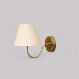 Mid Century Brass Wall Lamp Handmade Vintage Style Light - thumbnail 2