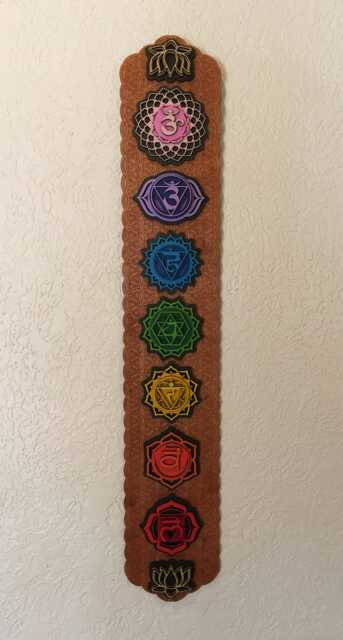 Chakra Wall Art, Flower Of Life, Wooden Hanging, Decoration, Decor, Kundalini Yoga - image 1