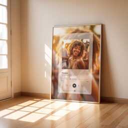 Custom Song Print - Personalised Music Photo Plaque, Birthday Gift - thumbnail 1