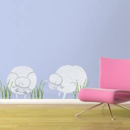 Sheep Wall Stickers Decals For Baby Room Mural - Stk1101 - thumbnail 1