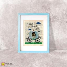 Cinderella Carriage Print Bibbidi Bobbidi Boo Nursery Art - thumbnail 1