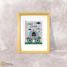 Cinderella Carriage Print Bibbidi Bobbidi Boo Nursery Art - thumbnail 3