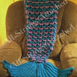 Crochet Mermaid Tail Blanket Pattern, Digital Download, Instant Toddler, Child, Teen/Small Adult, Adult - thumbnail 2