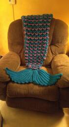 Crochet Mermaid Tail Blanket Pattern, Digital Download, Instant Toddler, Child, Teen/Small Adult, Adult - thumbnail 4