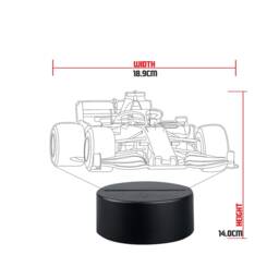 Personalised F1 Night Light Led Formula 1 Car Light Stand - thumbnail 2