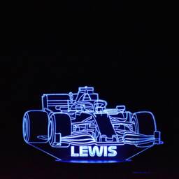 Personalised F1 Night Light Led Formula 1 Car Light Stand - thumbnail 4