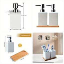 Little Bee Hand Decoupaged Ceramic Soap Dispenser. Available in Two Shapes - thumbnail 2