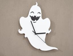 Halloween Cute Ghost Silhouette - Wall Clock - thumbnail 1