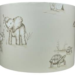 Kids Safari Animal Lampshade For Ceiling & Table Lamps, Jungle Drum Light Shade - thumbnail 2