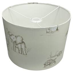Kids Safari Animal Lampshade For Ceiling & Table Lamps, Jungle Drum Light Shade - thumbnail 3