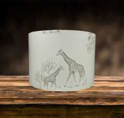 Kids Safari Animal Lampshade For Ceiling & Table Lamps, Jungle Drum Light Shade