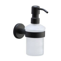 Soap Dispenser. Wall Mounted With Frosted Glass & High Quality Sts Pump, in Square Or Round Style To Suit Any Bathroom Kitchen - thumbnail 3