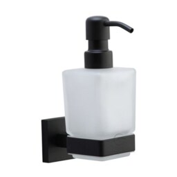 Soap Dispenser. Wall Mounted With Frosted Glass & High Quality Sts Pump, in Square Or Round Style To Suit Any Bathroom Kitchen - thumbnail 2