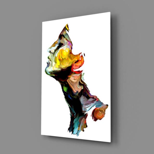 Tempered Glass Wall Art-Mothers Day-Wall DecorGlass Printing-Large Art-Wall Hangings-Human Art-Woman Face Art - image 1