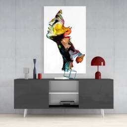 Tempered Glass Wall Art-Mothers Day-Wall DecorGlass Printing-Large Art-Wall Hangings-Human Art-Woman Face Art - thumbnail 3