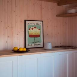 Always Room For Dessert Unframed Print - Kitchen Poster Fun Wall Art Decor Gift Food Lovers Foodies Cake Prints - thumbnail 2