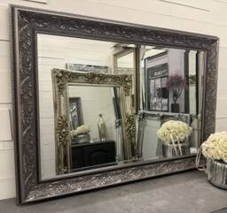 Large Gunmetal Mirror Decorative Ornate Elegant Framed Verona Wall - Choice Of Size Premium Quality Free P&p - thumbnail 1