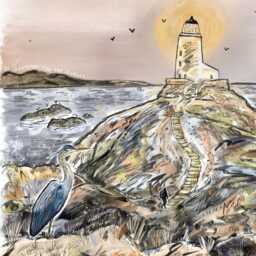 Be Grateful For The Journey Lighthouse Art Print/Greeting Card - thumbnail 3