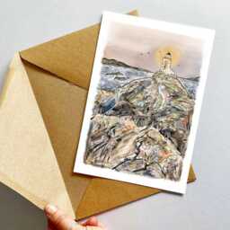 Be Grateful For The Journey Lighthouse Art Print/Greeting Card - thumbnail 2